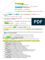 Perfect Participle: I. Supply The Correct Form of The Word in Brackets