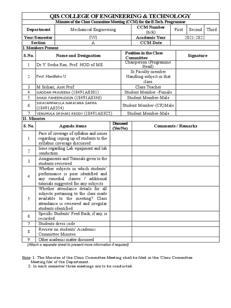 Qis College of Engineering & Technology | PDF