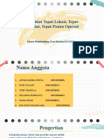 Kepastian Tepat-Lokasi, Tepat-Prosedur, Tepat-Pasien Operasi - Kelarina Hardianti