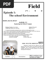 Episode 1: The School Environment: Field Study 1