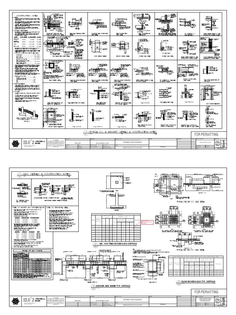 Structural Design for 2-Storey Residence | PDF | Building Engineering ...