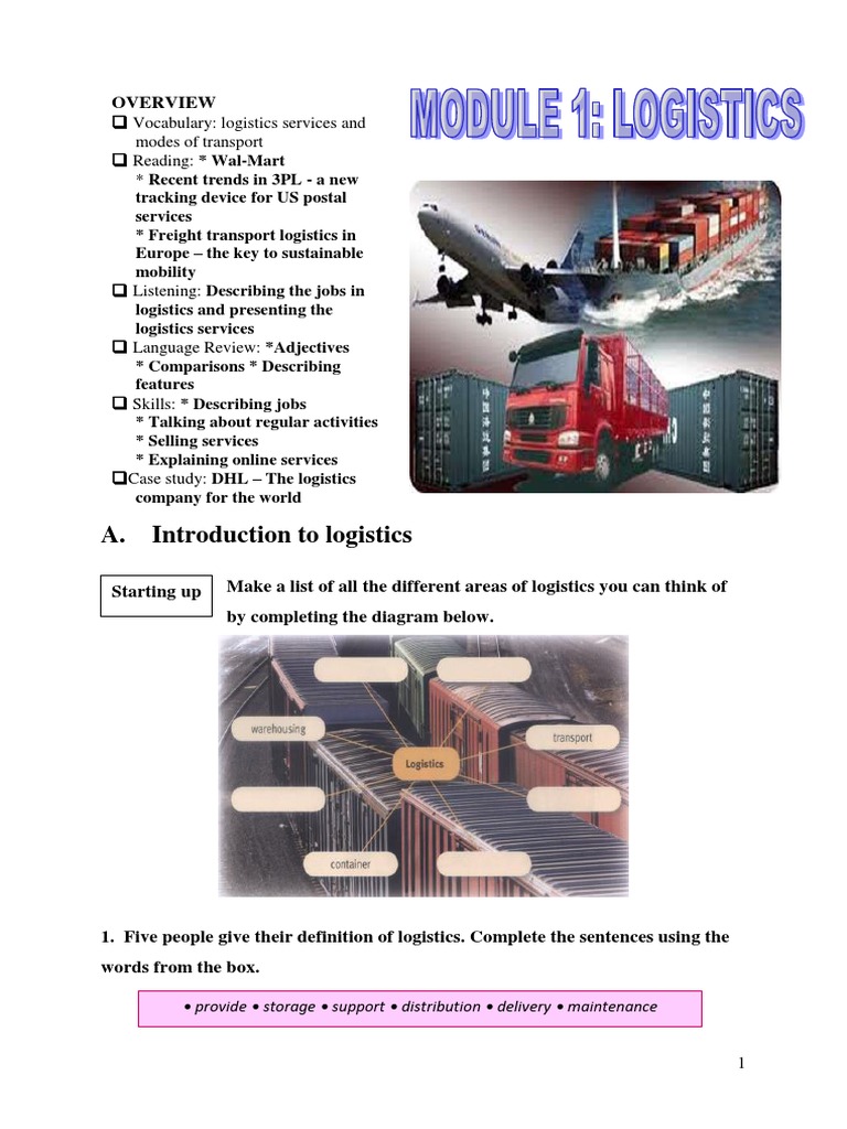 Module 4 - Logistics | PDF | Logistics | Transport