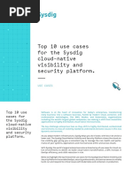 Top 10 Use Cases For The Sysdig Cloud-Native Visibility and Security Platform