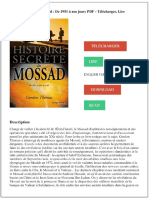 Histoire secrète du Mossad _ De 1951 à nos jours PDF - Télécharger, Lire - PDF Téléchargement Gratuit