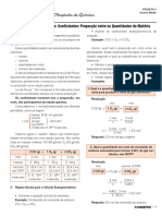 Ensino Médio: Cálculo Estequiométrico