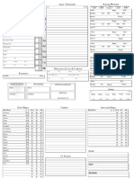 Adeptus Evangelion Character Record Sheet