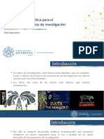 Lineamientos para La Elaboración de Una Política de Datos Institucional