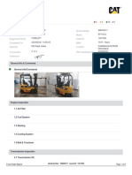 Caterpillar Forklift Inspection Report