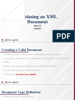Validating An XML Document: Week 18 Tutorial 3