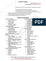Python Syllabus PDF | PDF | Python (Programming Language) | Object ...
