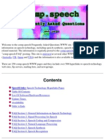 Speechlinks: Speech Technology Hyperlinks Pages - 