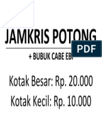 JAMKRIS POTONG - Harga