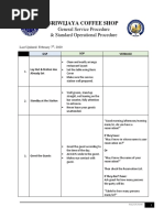 Coffee Shop SOP Template Guide | PDF | Drink