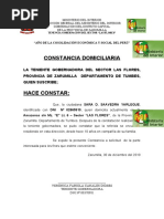 MODELO DE CONSTANCIA DE CONVIVENCIA