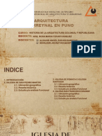 Arquitectura Virreynal en Puno: Historia de la arquitectura colonial y republicana