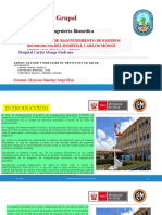 Plan de mantenimiento de equipos biomédicos Hospital Carlos Monge Medrano Puno
