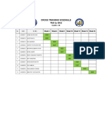 Cross Training Scedhule Tah To Sku: Class: 2A