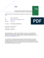 Accepted Manuscript: Plant Physiology and Biochemistry