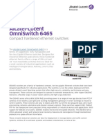 Alcatel-Lucent Omniswitch 6465: Compact Hardened Ethernet Switches