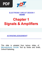 Chapter 1 - Signals and Amplifiers