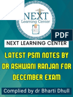 Latest NLC PSM Notes by DR Ashwani Ranjan Dec 2021