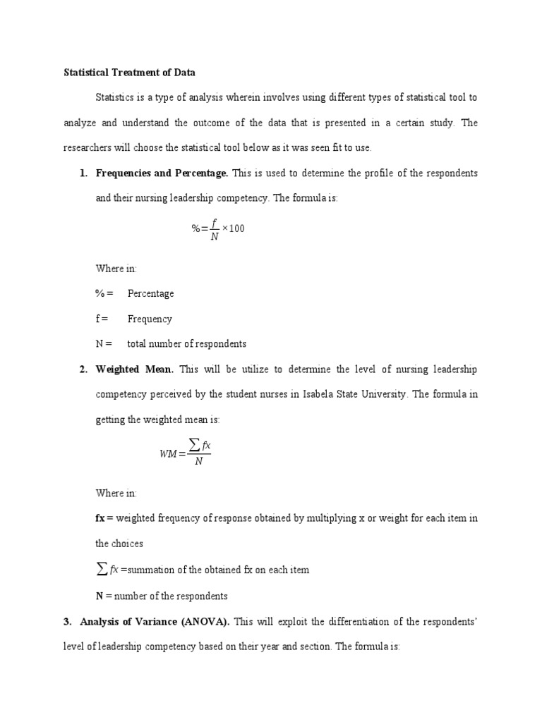 treatment of data thesis