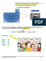 TEMA 2 Los Niveles de Estudio de La Lengua