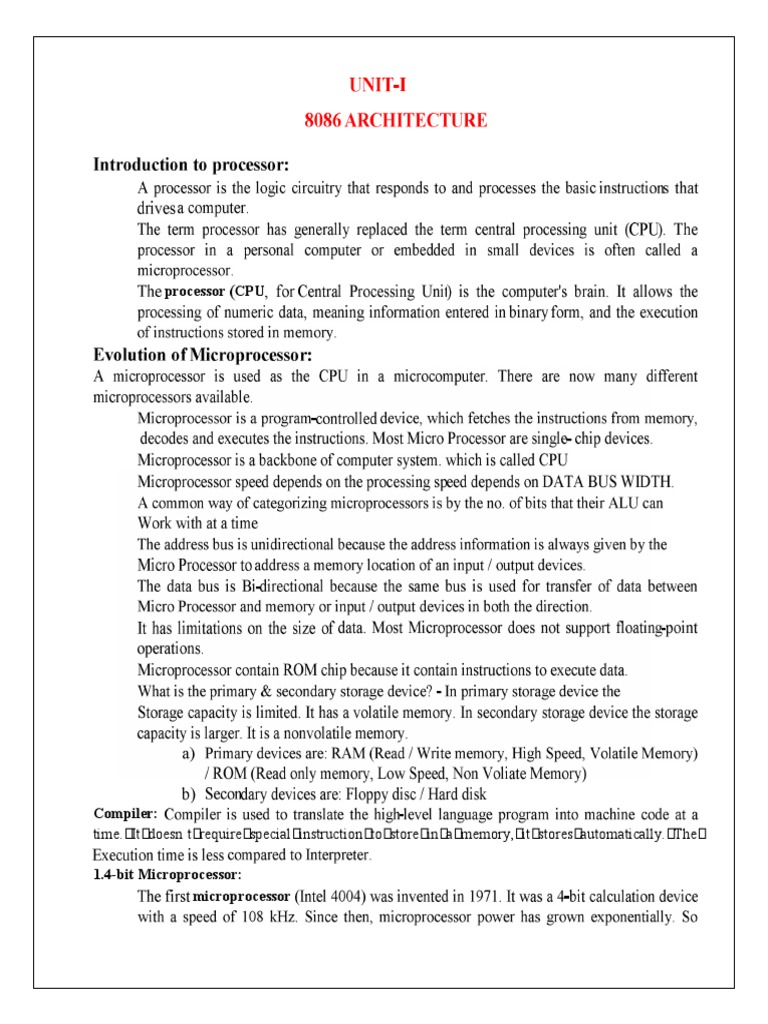 Evolution of Microprocessor PDF Input/Output Subroutine