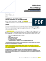 Web Design Agreement