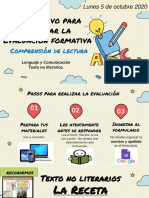 3 y 4 Comprensión Lectora. Evaluación Formativa, 5 Octubre