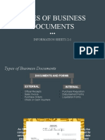 Types of Business Documents