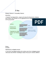 Task Sheet #01: Primary Sources vs. Secondary Sources