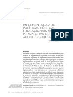 Implementação de políticas educacionais na perspectiva dos agentes burocráticos