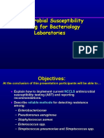 Antimicrobial Susceptibility Testing For Bacteriology Laboratories