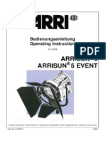 ARRI - ARRISUN 5 - Manual - DE EN