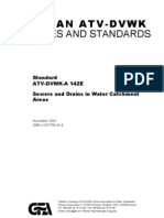 German Atv-Dvwk Rules and Standards: Standard ATV-DVWK-A 142E Sewers and Drains in Water Catchment Areas