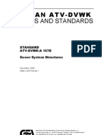 German Atv-Dvwk Rules and Standards: Standard ATV-DVWK-A 157E Sewer System Structures