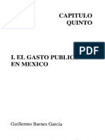 El Gasto Publico en Mexico