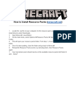 How To Install Minecraft Resource Packs