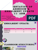 Presentation of Classroom & Enrolment Update 1 1 - A B M