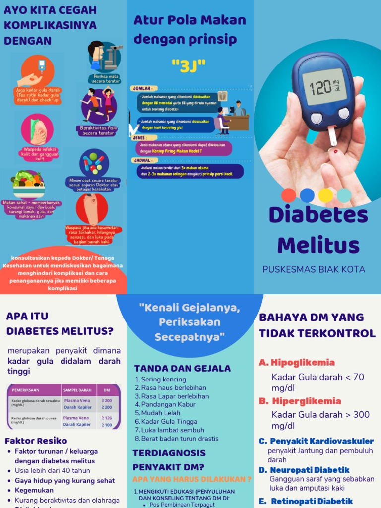 Leaflet Edukasi Diabetes Melitus Tipe 2 | PDF