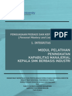 Modul 1 Penguasaan Pribadi Dan Kepemimpinan - Integritas 2021