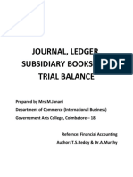 Journal, Ledger, Subsidiary Books and Trial Balance