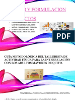 Ejemplo Guía Metodológica Del Tallerista de Actividad Física para La Interrelación Con Los Adultos Mayores de Quito.