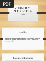 Intermediate Accounting 2: Liabilities