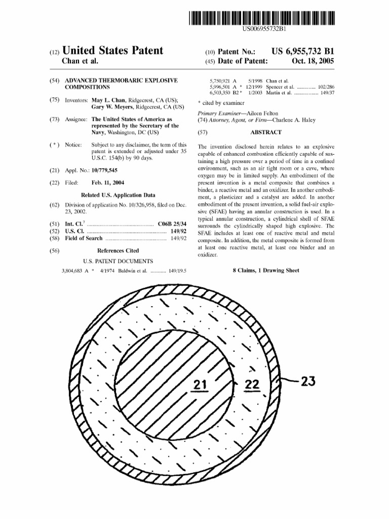 Advanced Thermobaric Explosive Compositions Pdf Metals Aluminium