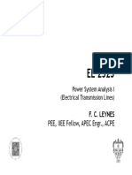 PEE, IIEE Fellow, APEC Engr., ACPE: Power System Analysis I (Electrical Transmission Lines)