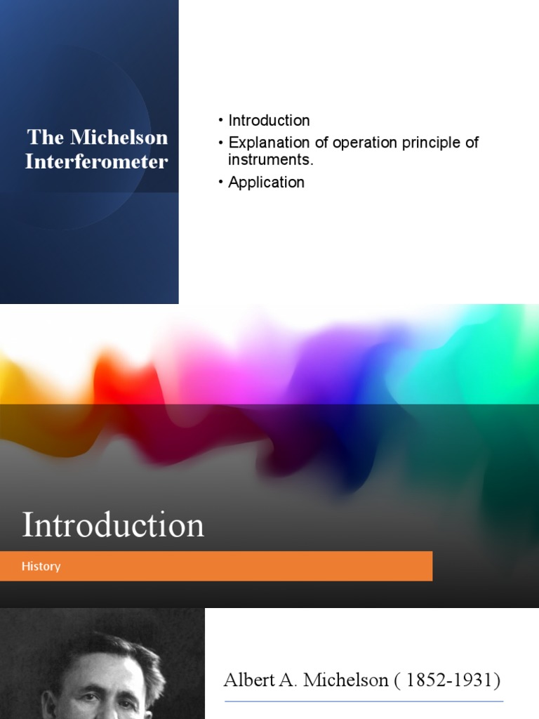 Applications of Michelson Interferometer | PDF | Interferometry ...