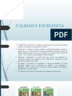 CALIDAD Y EXCELENCIA