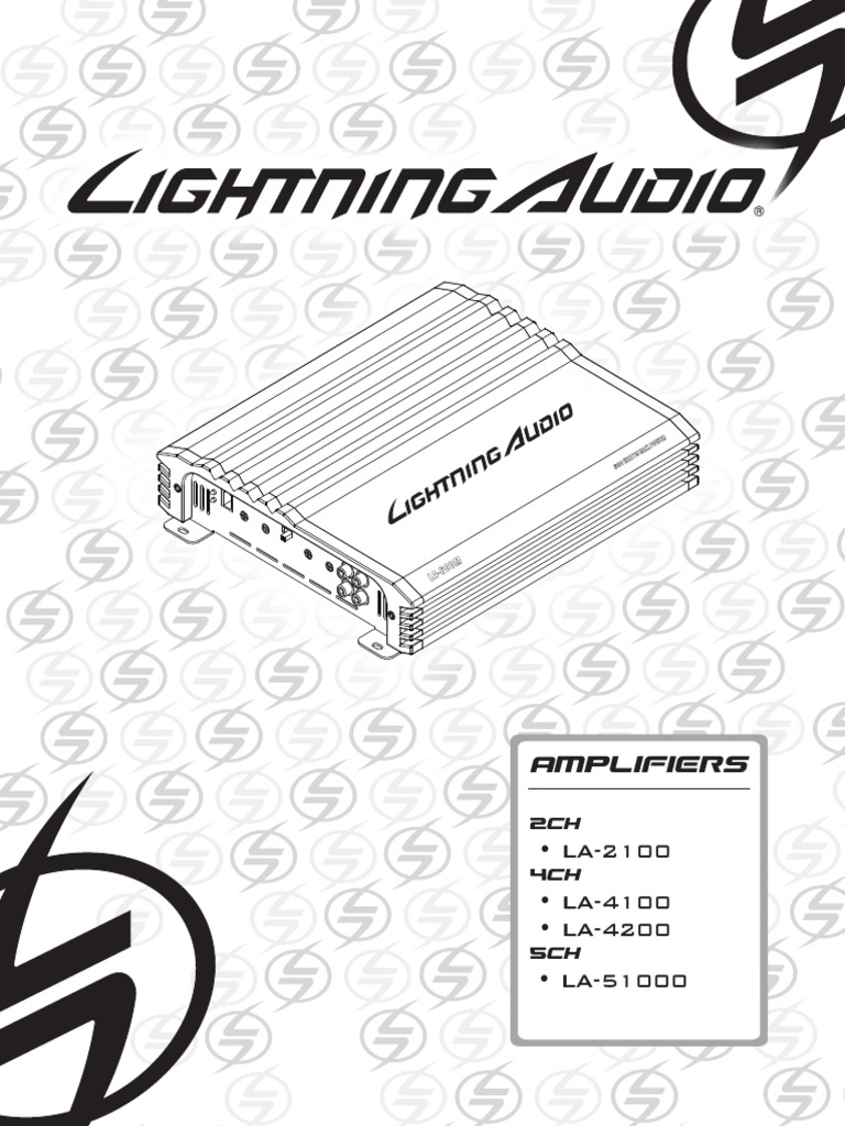 Lightning Audio LA-4200 Car Amplifier | PDF | Electrical Connector ...